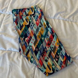 LuLaRoe Disney Multicolor Patterned Leggings